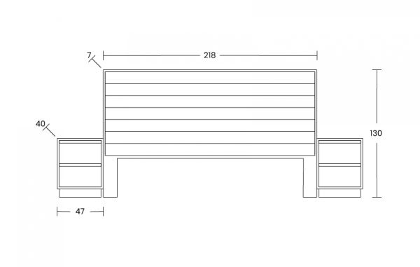 Imagen de Recámara King Size Britania Roble