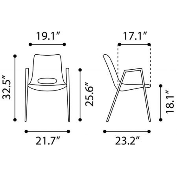 Imagen de Silla 109730 Brow&Walnut